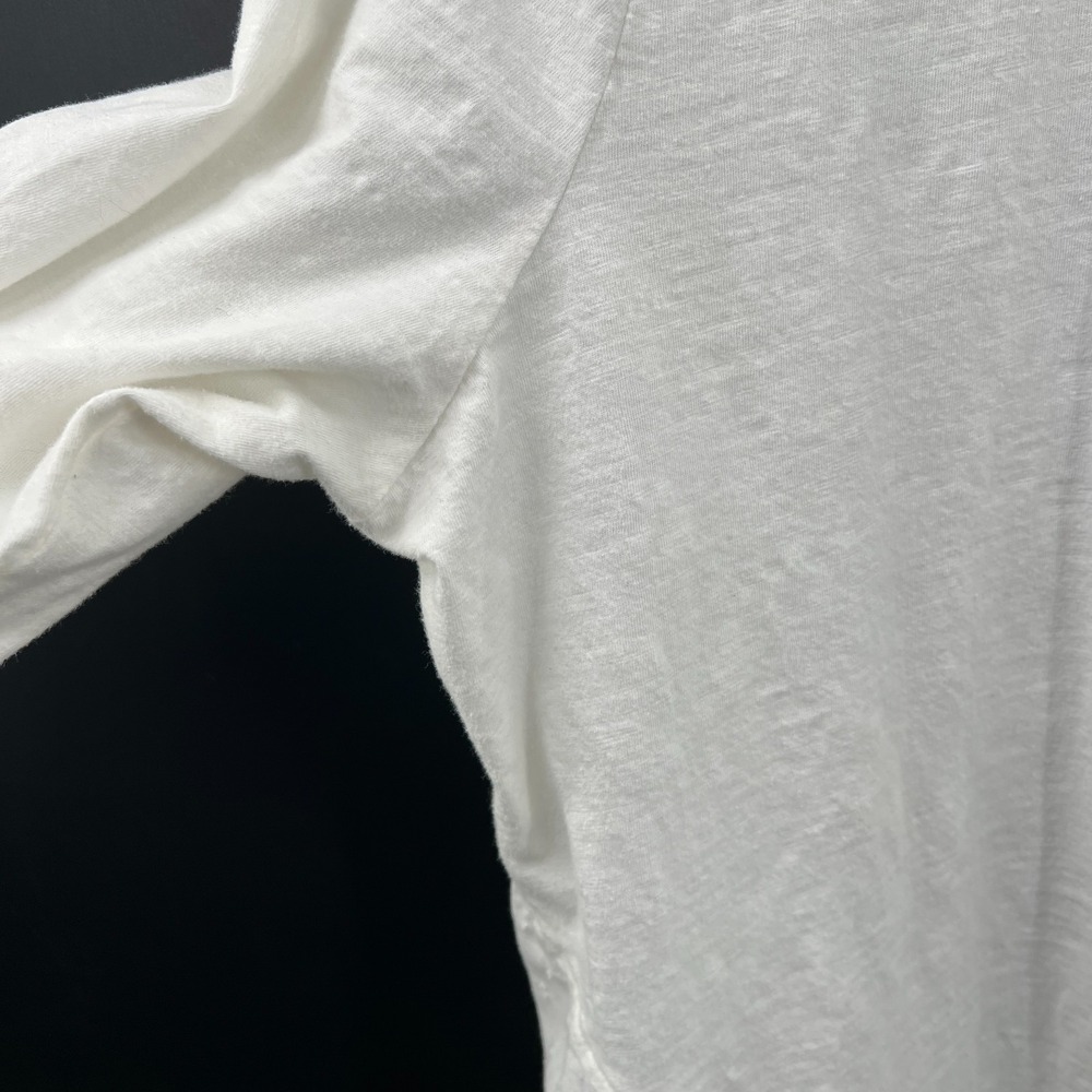 Sundance White Long Sleeve Crew Neck Top lagenlook boho coastal grandma XXL - Picture 3 of 8